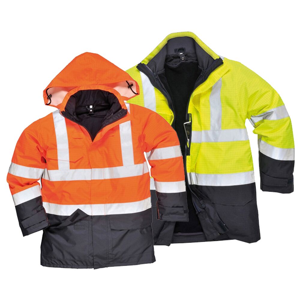 Portwest Bizflame Rain Hi- Vis Multi-Protection Jacket